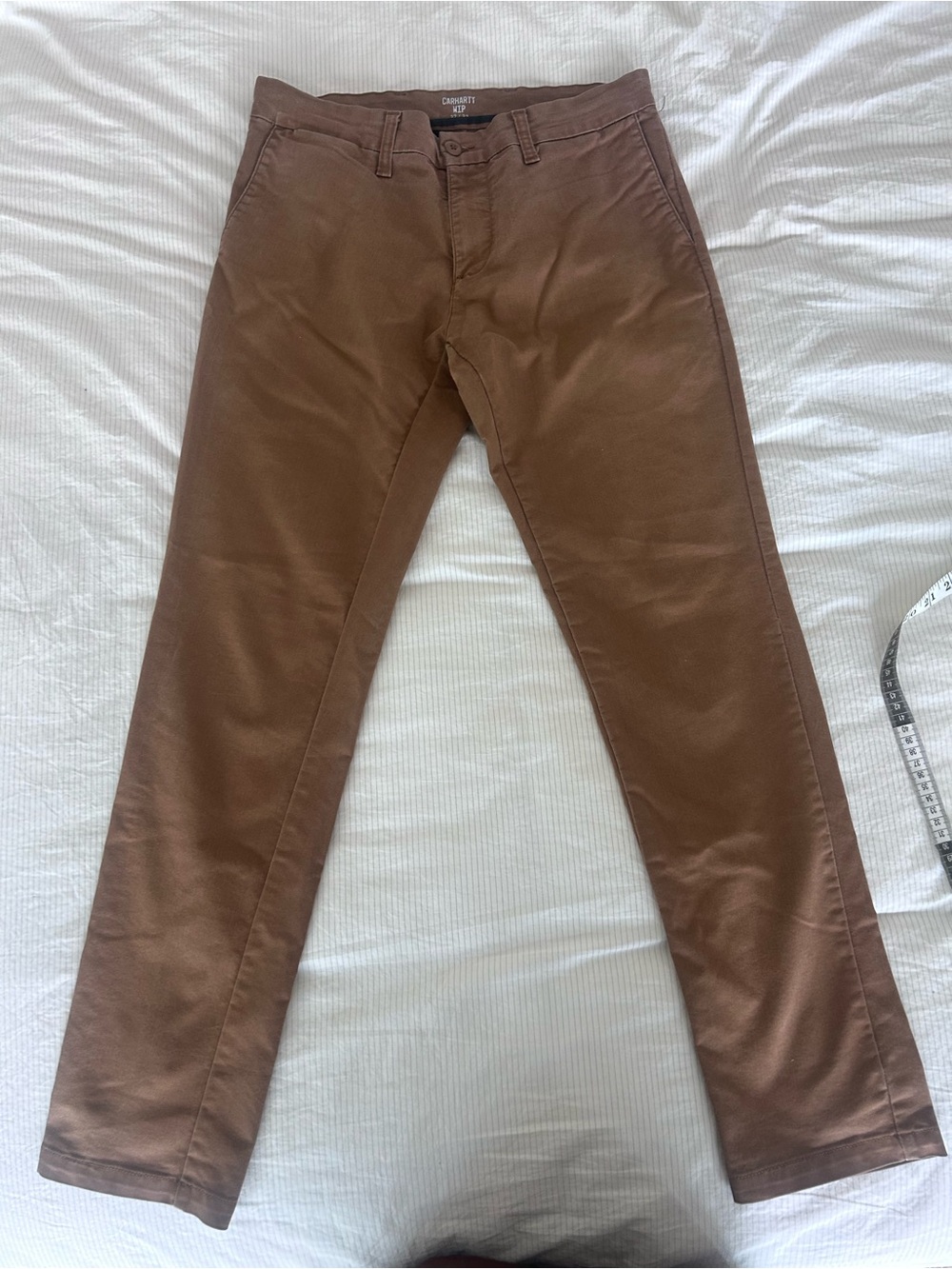 Carhartt WIP Sid Pant Stretch Chino Pants Brown Tan 32x32 Slim Fit